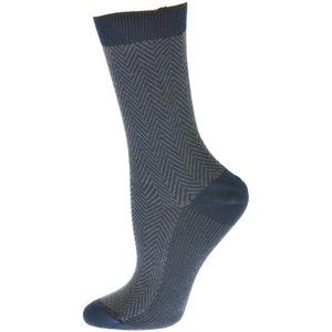 Women's Mercerized Cotton Herringbone Dress Socks